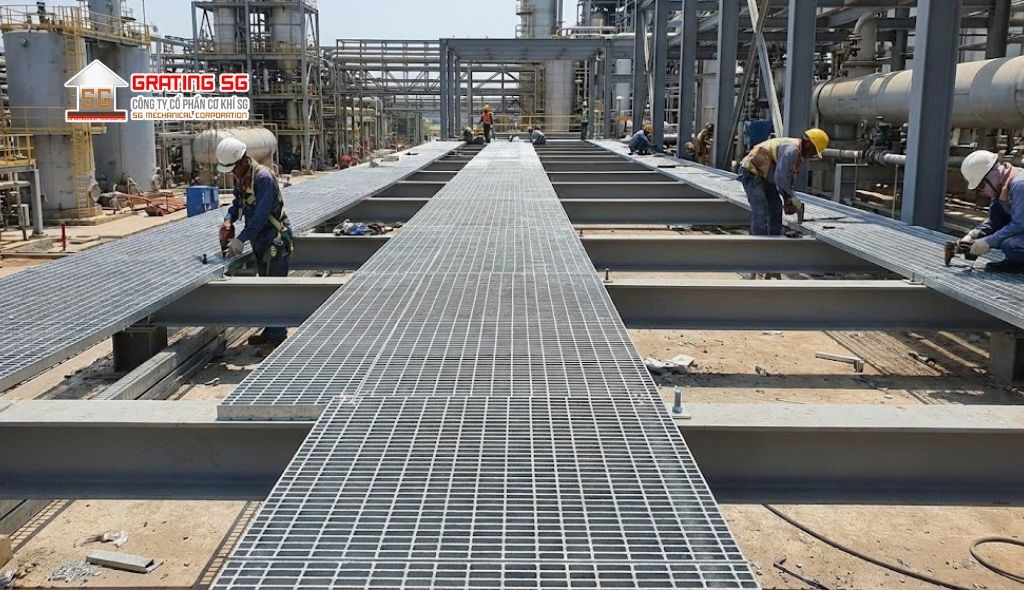 Vì sao nên xác định kích thước tấm sàn grating?